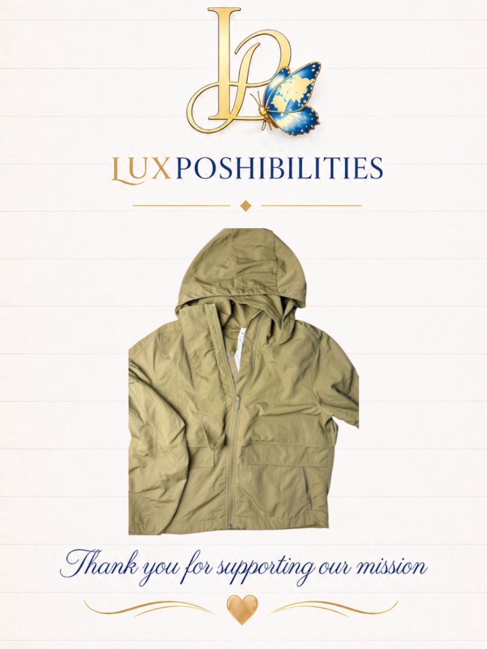 Lululemon Always Effortless Jacket
Hooded size 4